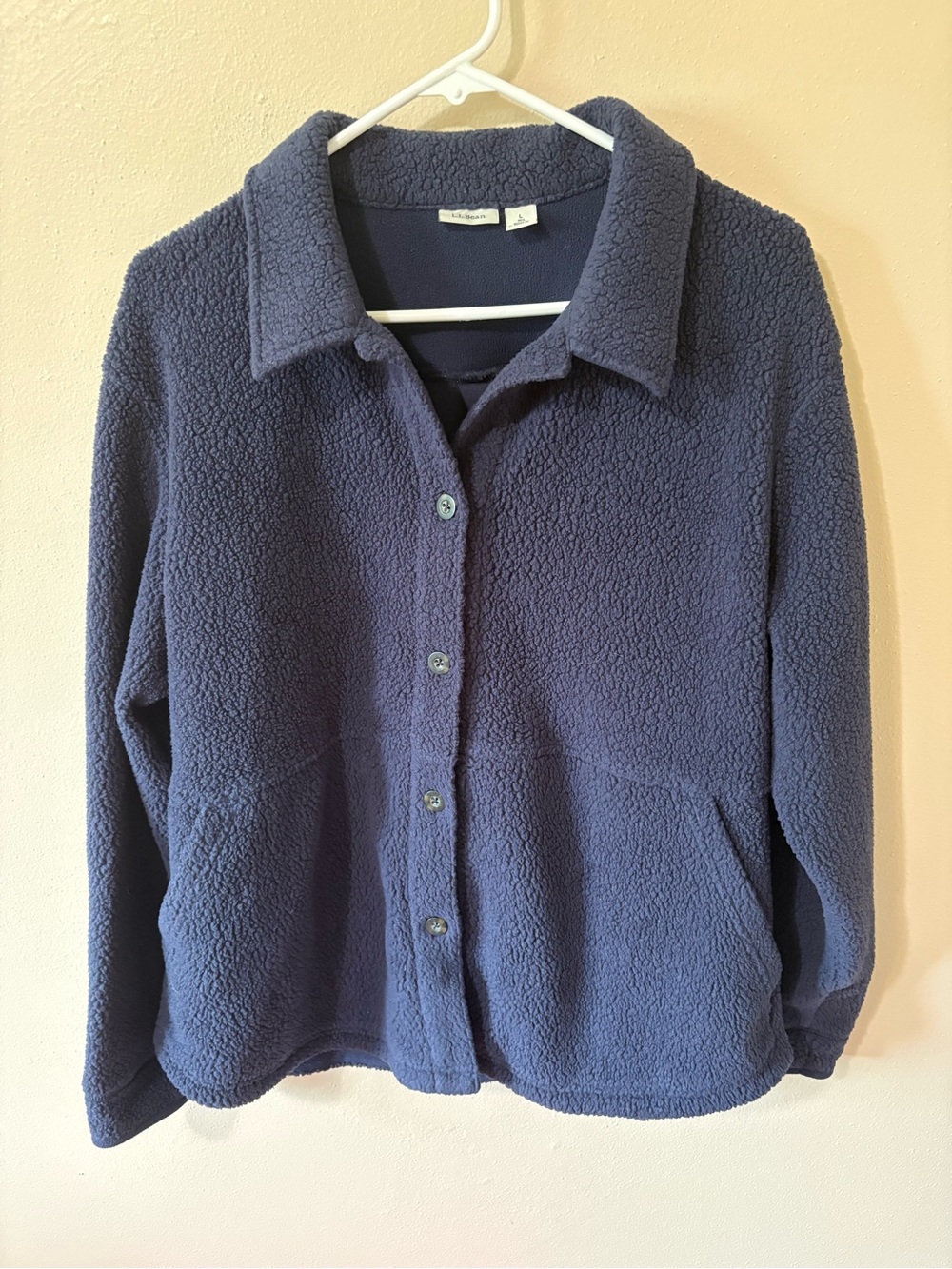 L.L.Bean Cozy Cottage fleece Shacket Women’s size Large